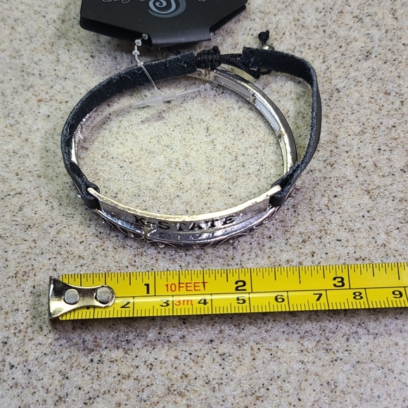 K - STATE  2 Bracelets.  1 Purple/ 1 Leather - Picture 5 of 6